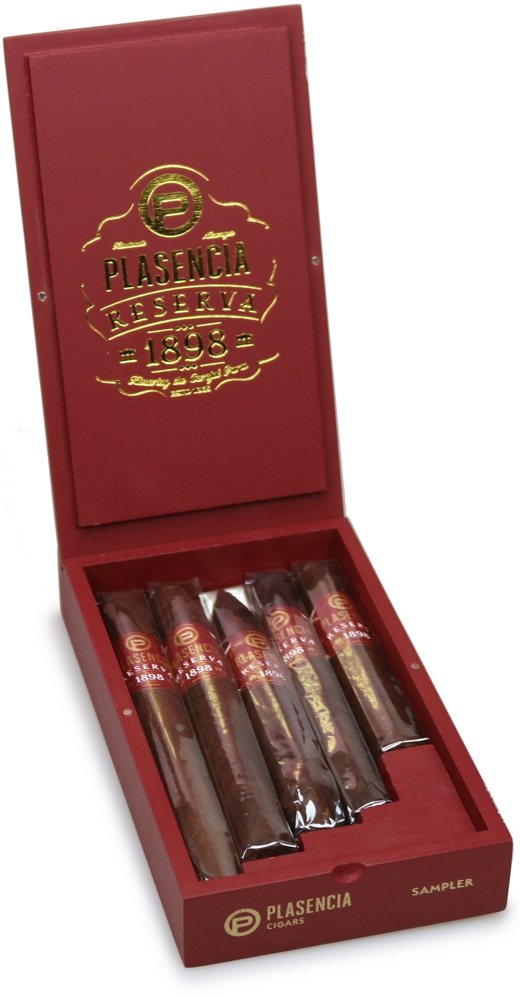 Plasencia Reserva 1898 Sampler (5er Kiste) offen