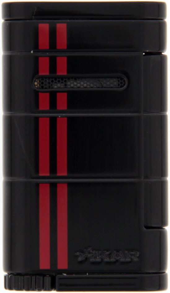 Xikar Allume (Single Jet) black red stripe (532BKRD)