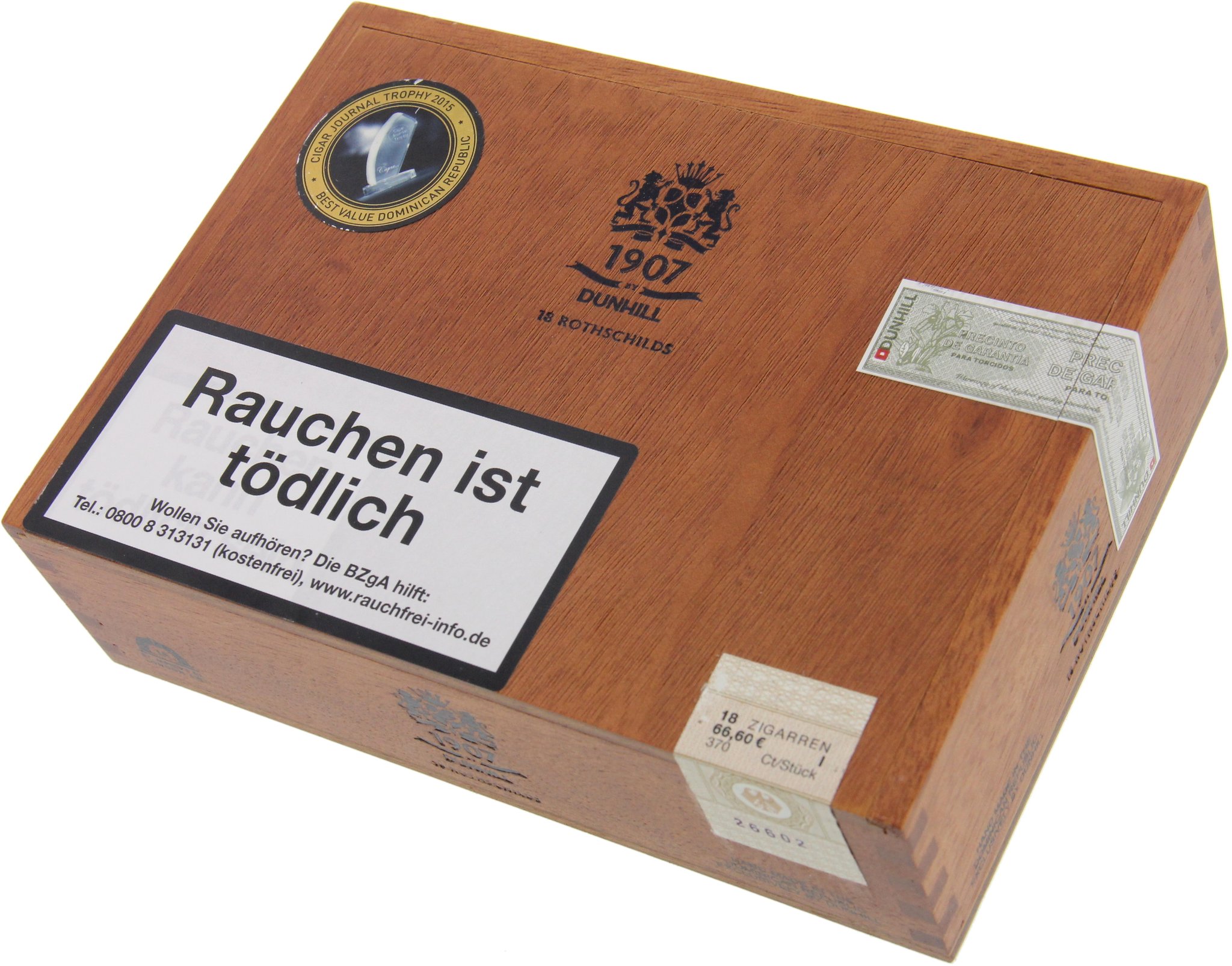 Dunhill 1907 Rothschild (Short Robusto) Kiste