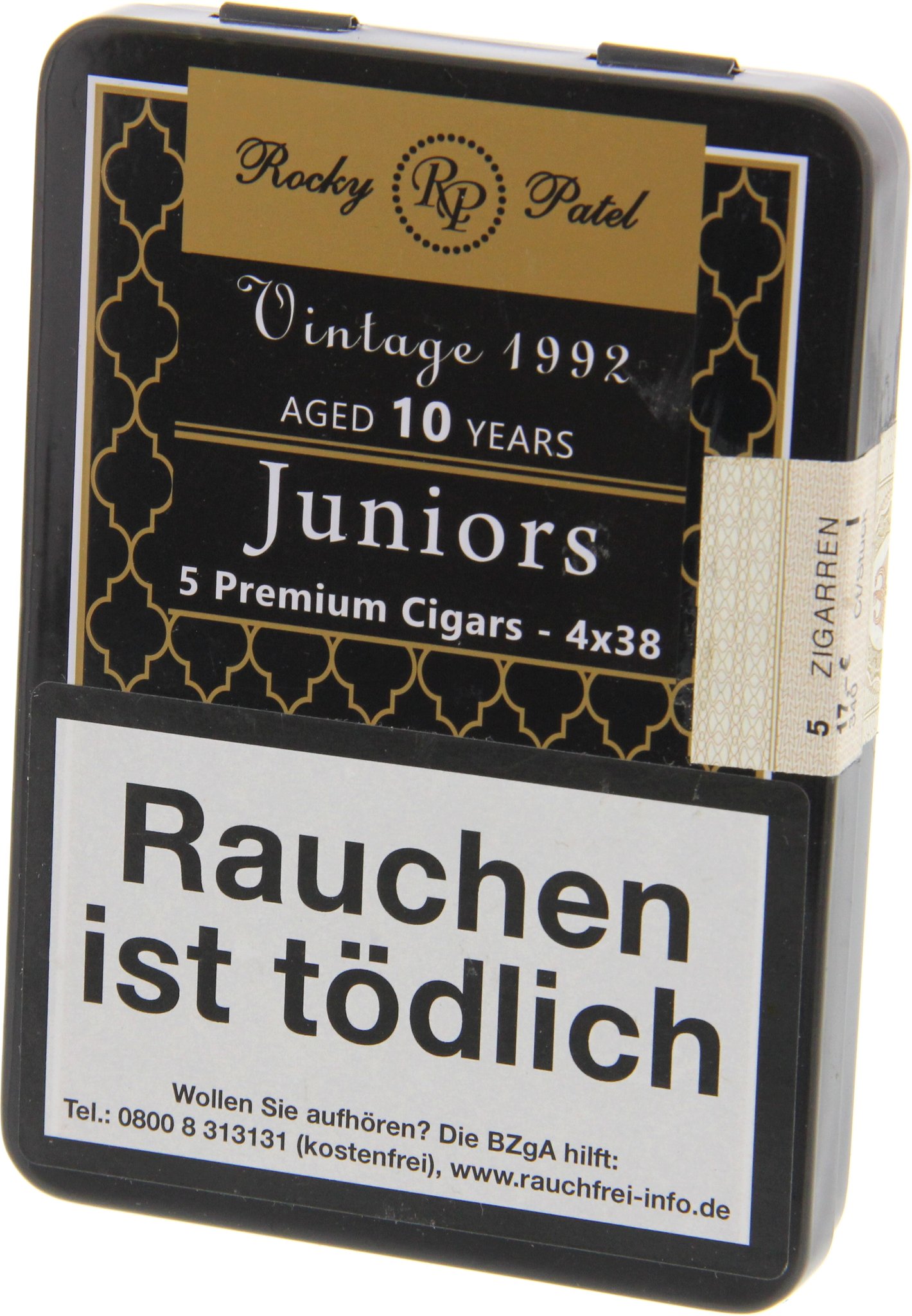 Rocky Patel Vintage 1992 Juniors (Perla) Dose seitlich