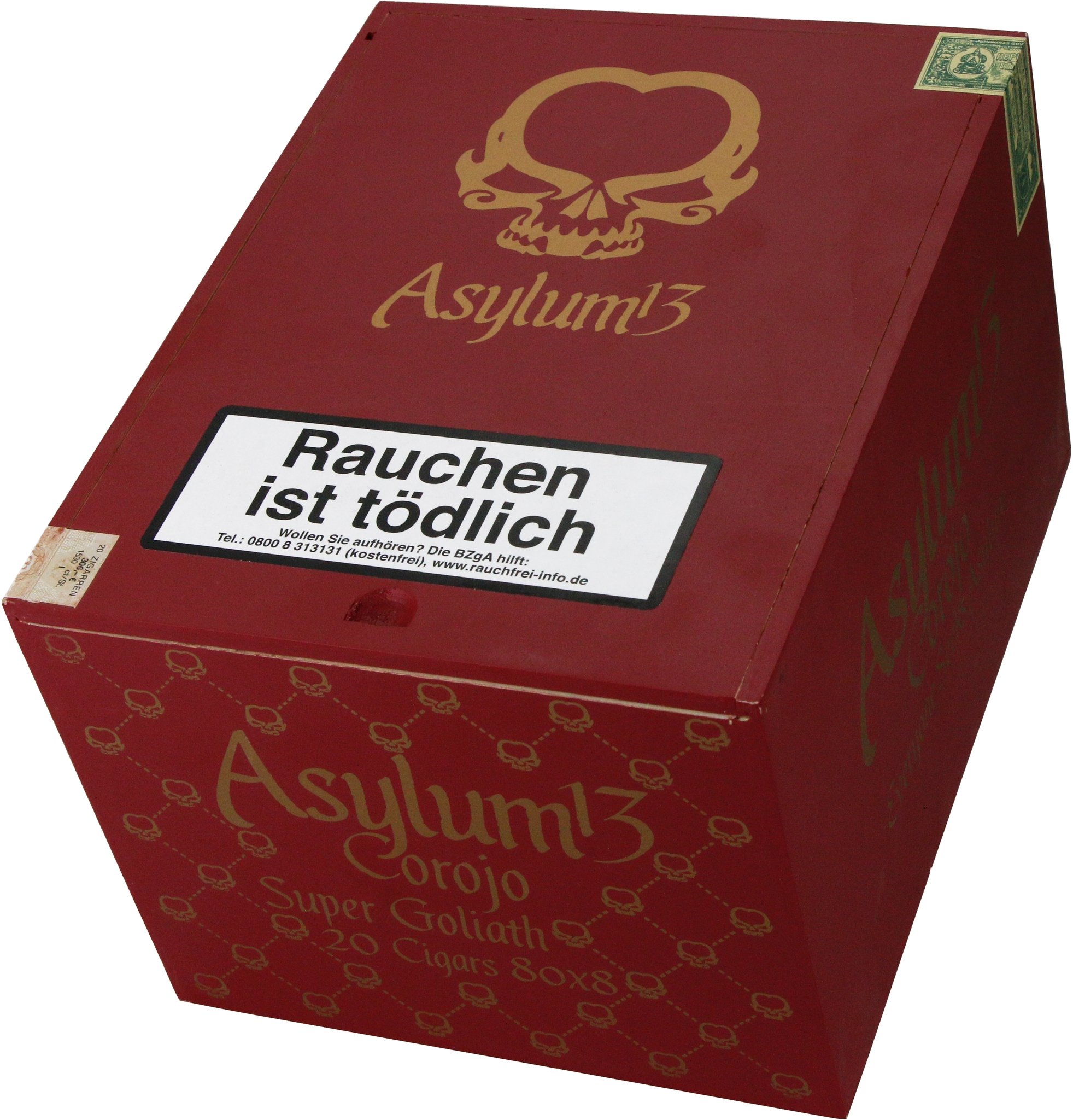 Asylum Cigars 13 Eighty 80 x 8 Authentic Corojo_Kiste_01