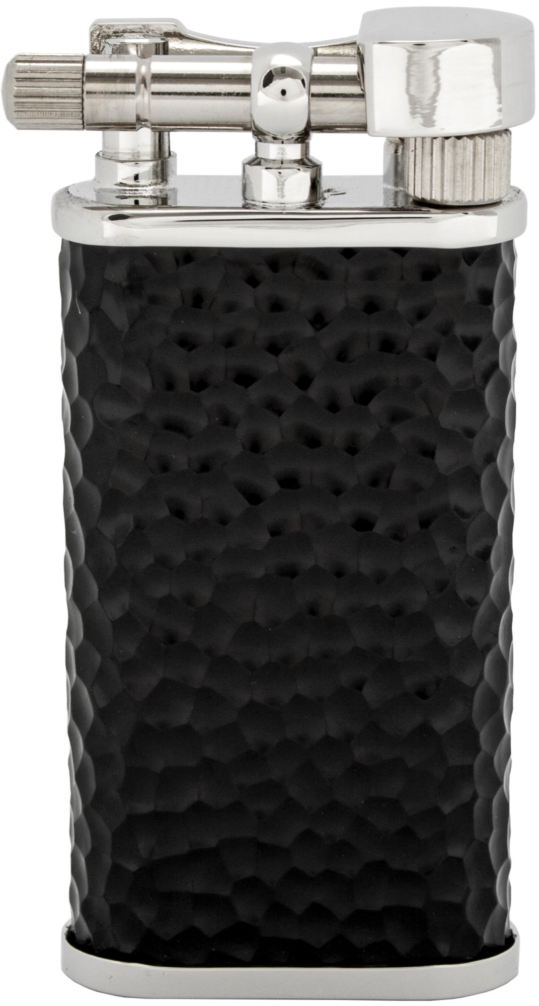 Pearl Pfeifenfeuerzeug Stanley Chrom schwarz gehämmert (PE72933-10)