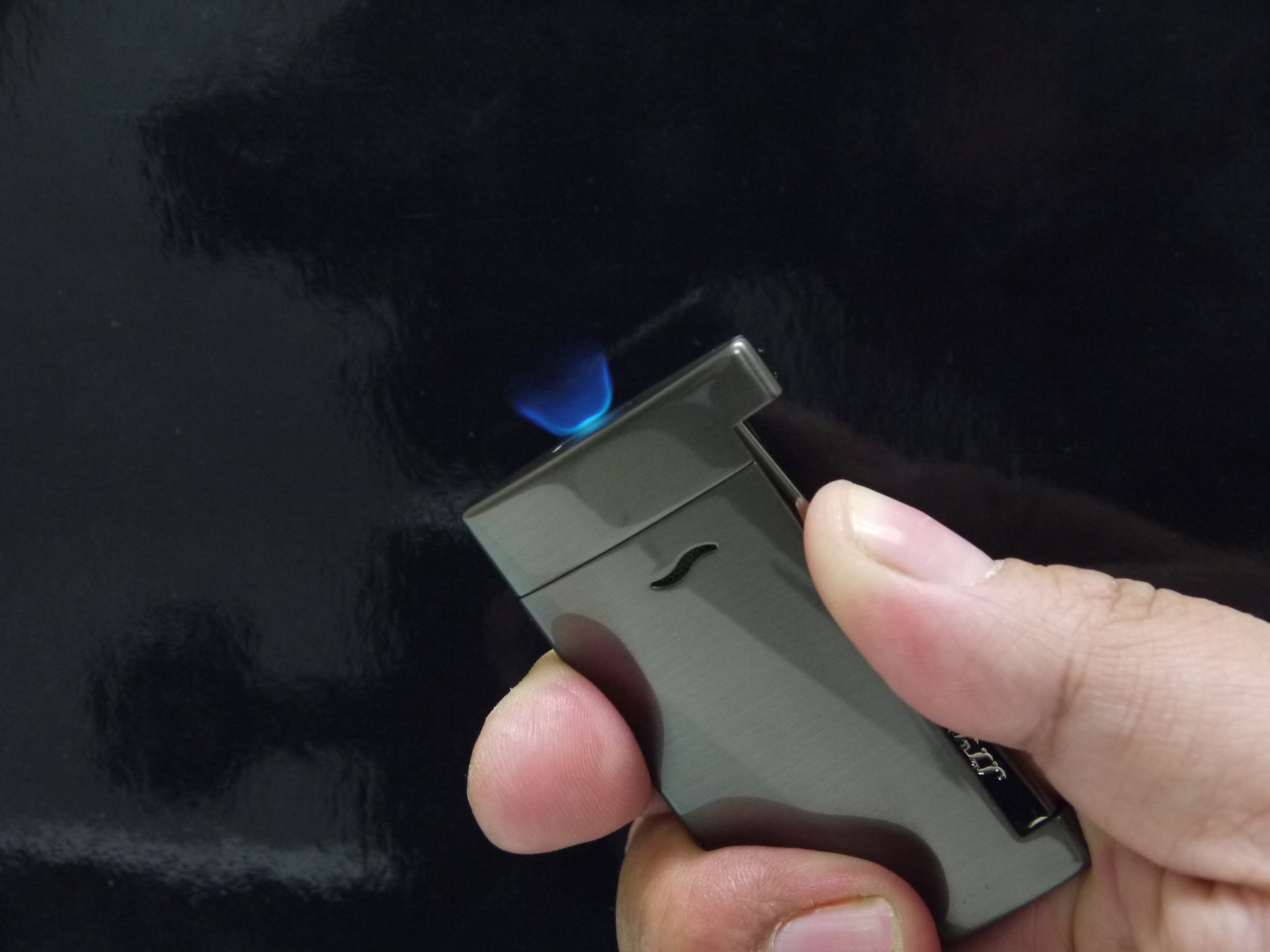 S.T. Dupont Slim 7 gun gebürstet (027712) Flamme