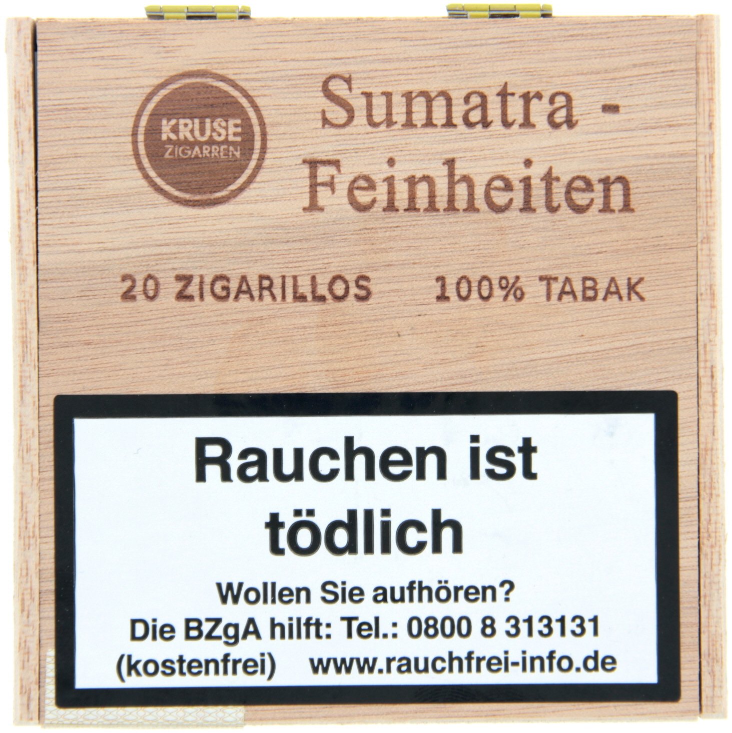 Kruse Feinheiten Zigarillos 100% Tabak Sumatra 20er Kiste