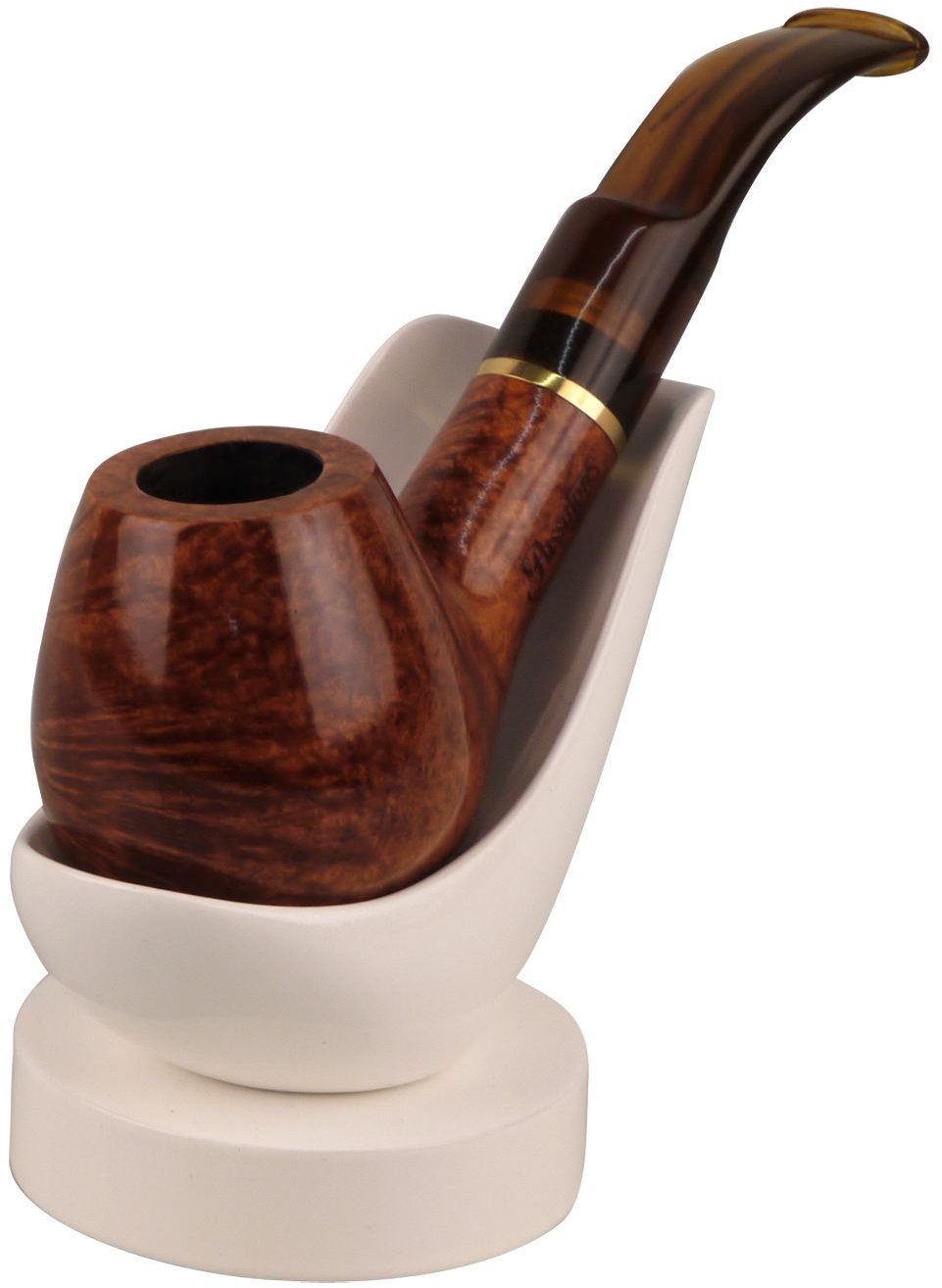 Classic Pfeifenständer 1er Holz weiß lackiert (550611) Detailbild