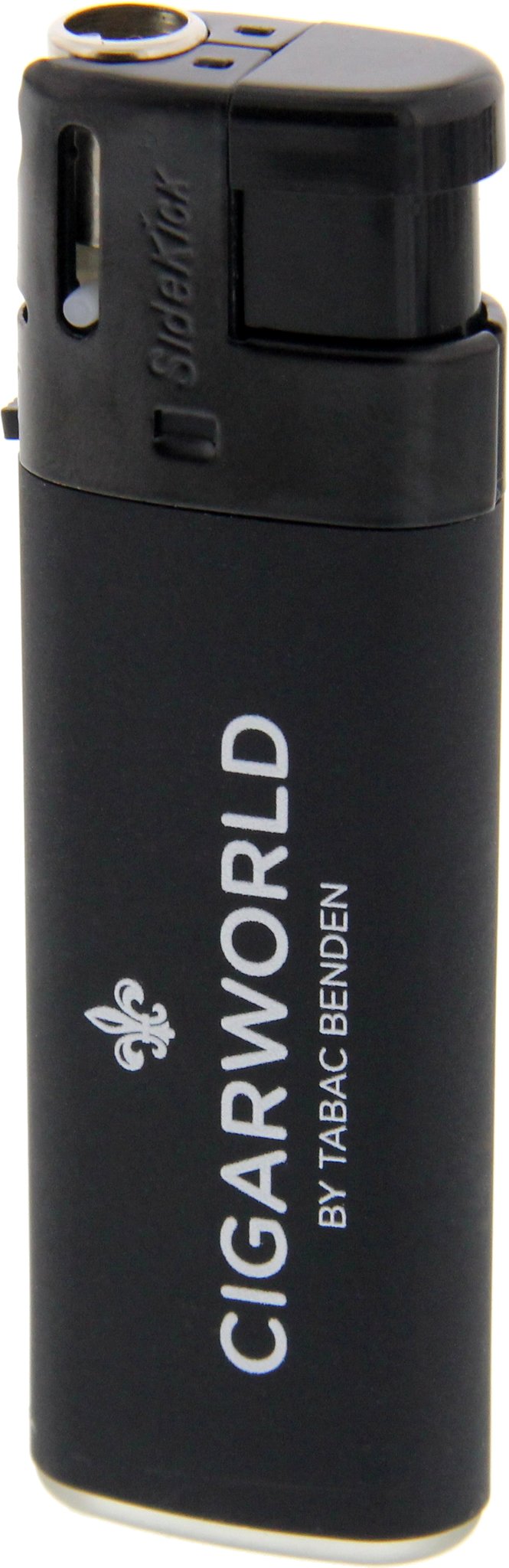 CIGARWORLD Jetflame schwarz mit Logo SINGLE (1-flammig)