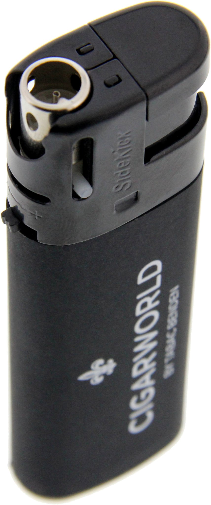 CIGARWORLD Jetflame schwarz mit Logo SINGLE (1-flammig) Detailbild 2