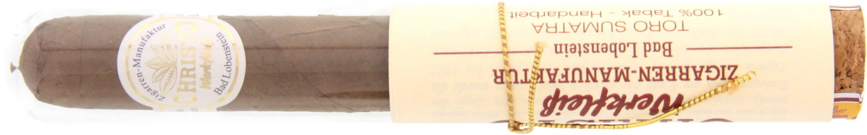 Christo 1886 Zigarrenmanufaktur Cigarren Toro Werkfleiß Glastube