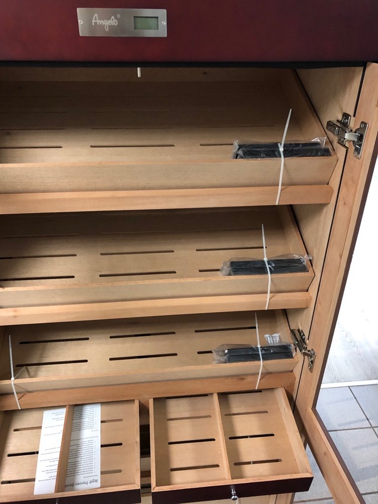 Angelo Zigarrenhumidor Humidorschrank schwarz (920007) Detailbild 3