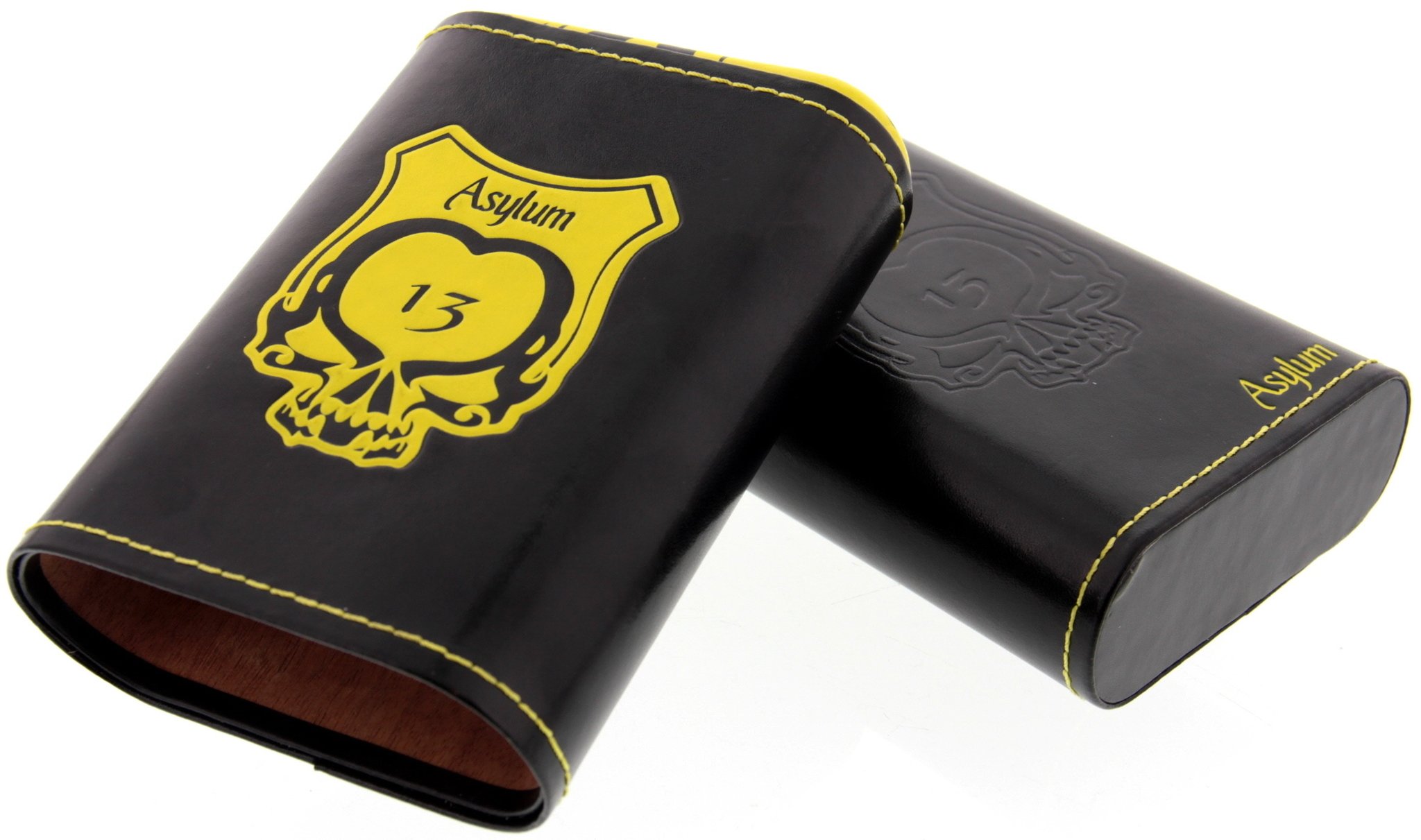 Asylum Cigars 13 Etui yellow Detailbild