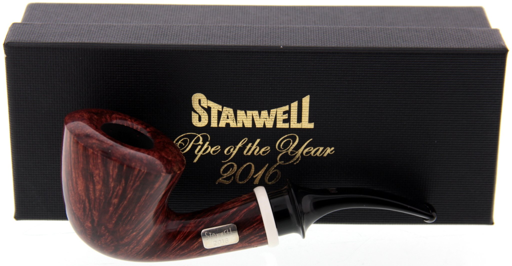 Stanwell Jahrespfeifen 2016 glatt braun Detailbild