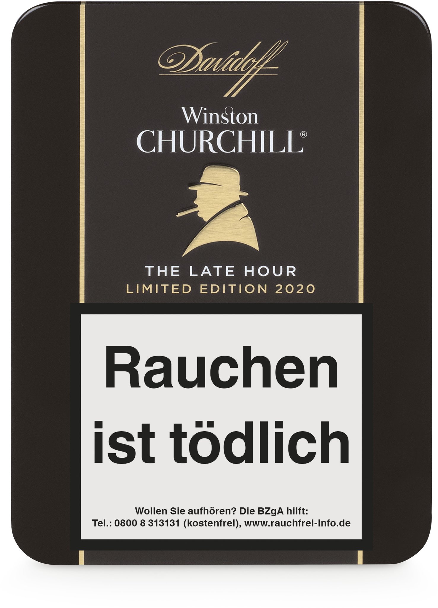 Davidoff Winston Churchill Limited Edition 2020 Late Hour (Petit Panetela) Dose Frontal