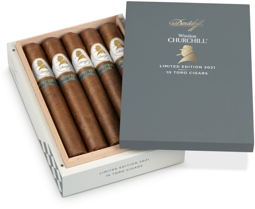 Davidoff Winston Churchill Limited Edition 2021 (Toro) Kiste offen
