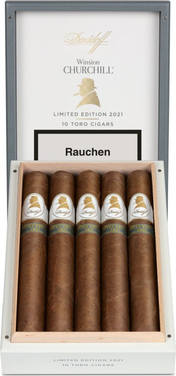 Davidoff Winston Churchill Limited Edition 2021 (Toro) Kiste offen 2