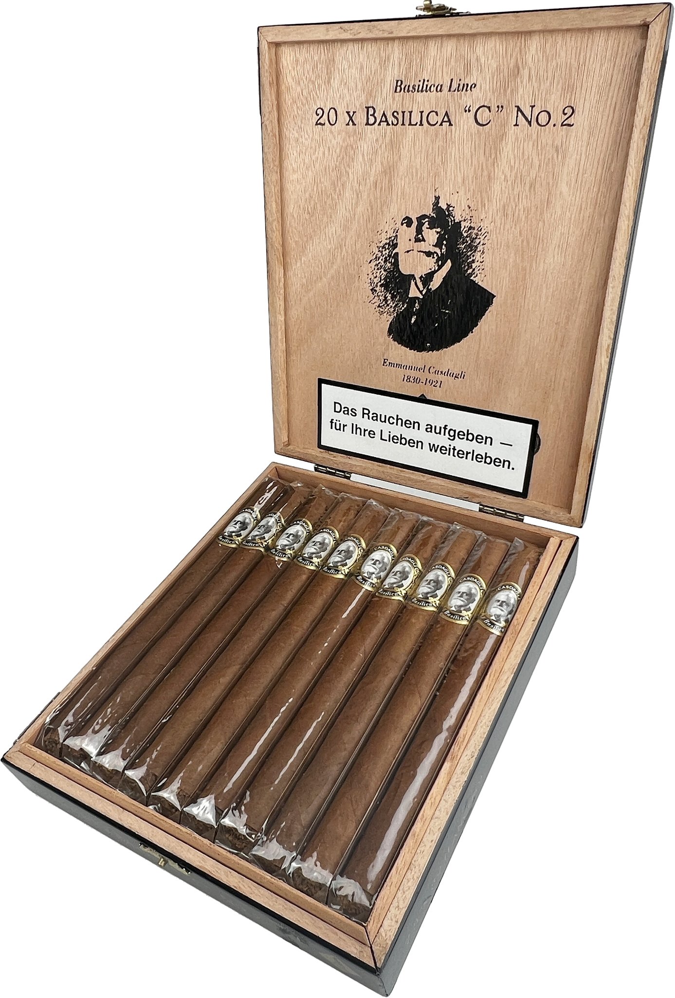 Casdagli Cigars Basilica Line C No. 2 Lancero Kiste offen