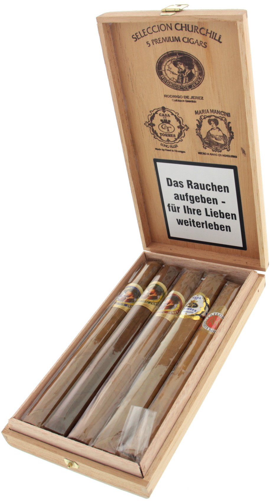 Maria Mancini Sampler Seleccion Churchill 5 Premium Cigars offen