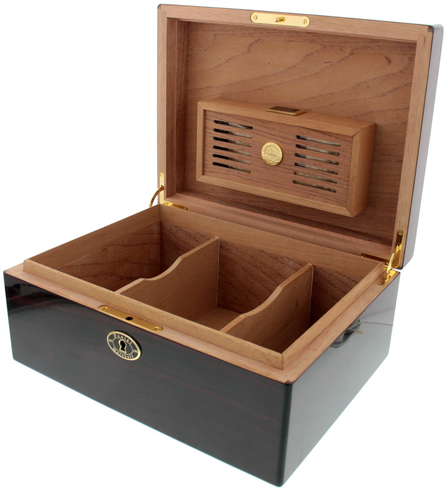 Daniel Marshall Humidor macassar bis 100 Zigarren offen