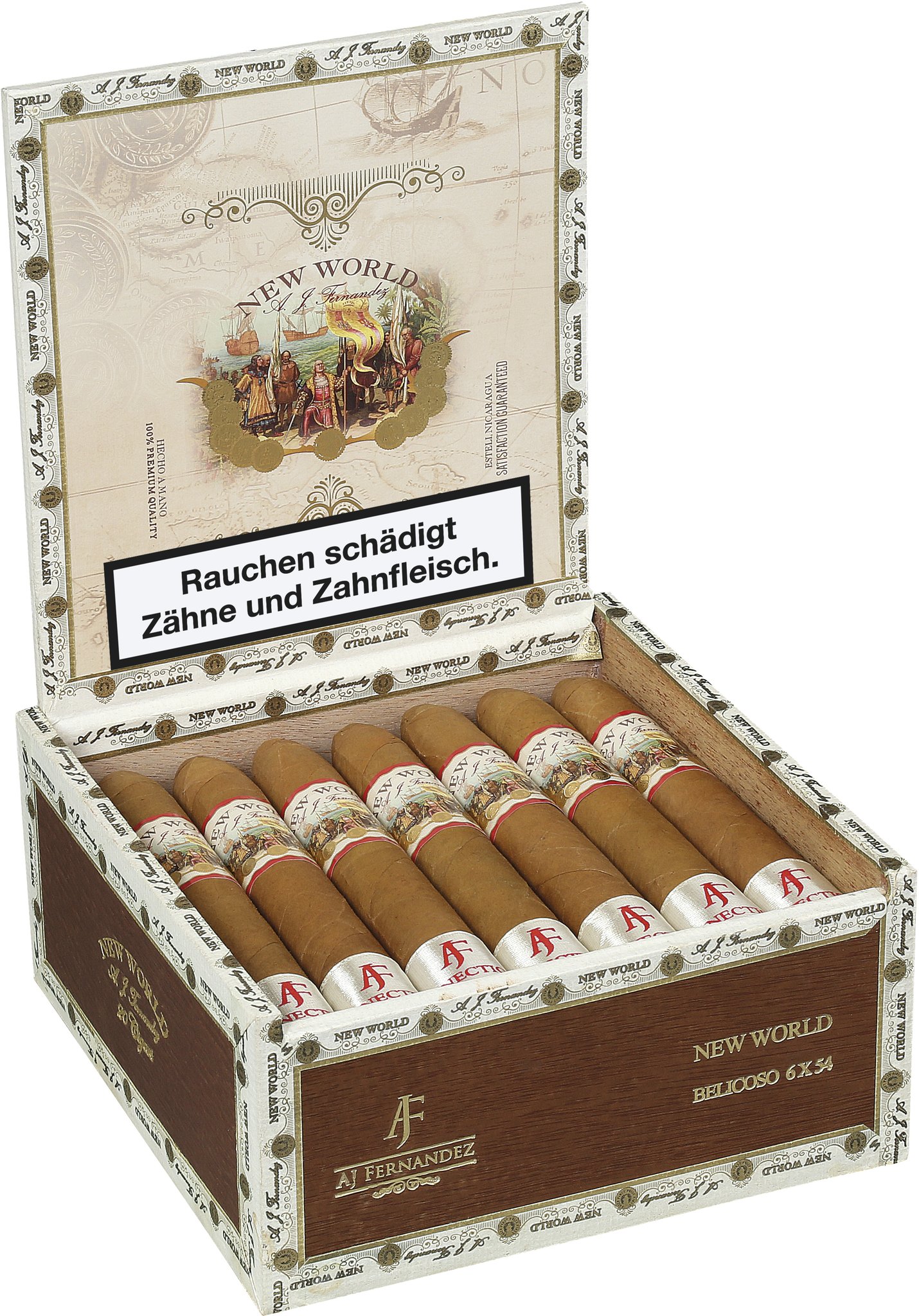 A.J. Fernandez New World Connecticut Belicoso Kiste offen