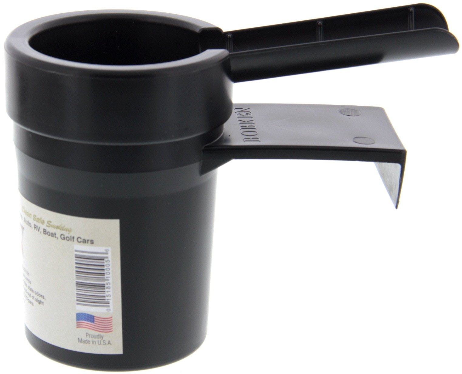 Cigar Bobken Autoaschenbecher schwarz seitlich