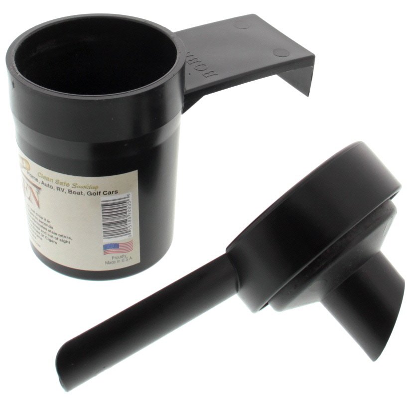 Cigar Bobken Autoaschenbecher schwarz offen