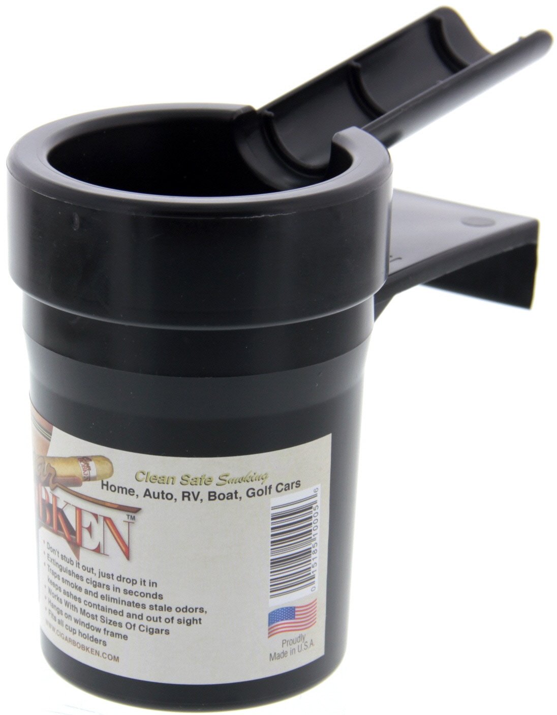 Cigar Bobken Autoaschenbecher schwarz