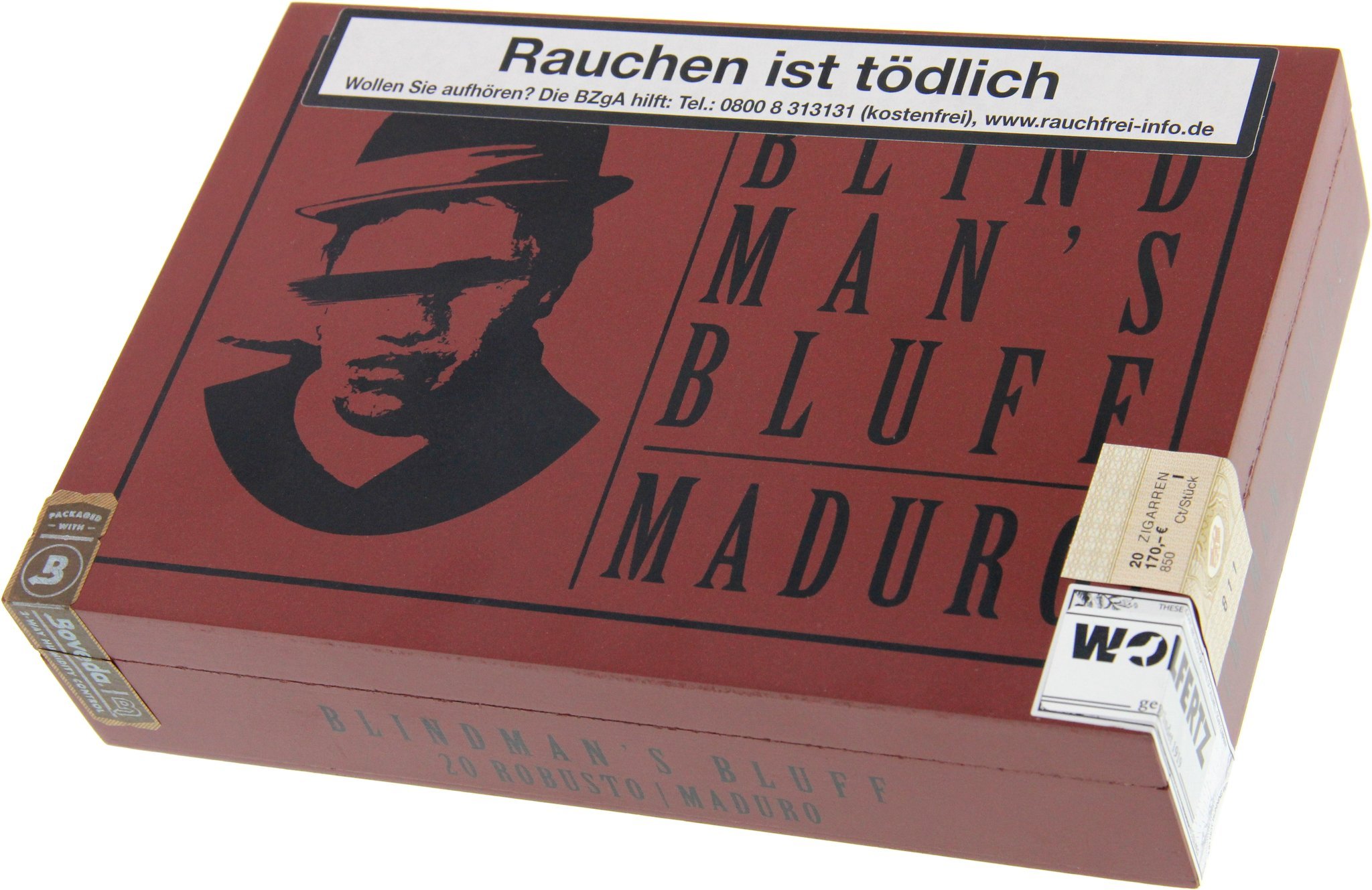 Caldwell Blind Man's Bluff Robusto Maduro Kiste