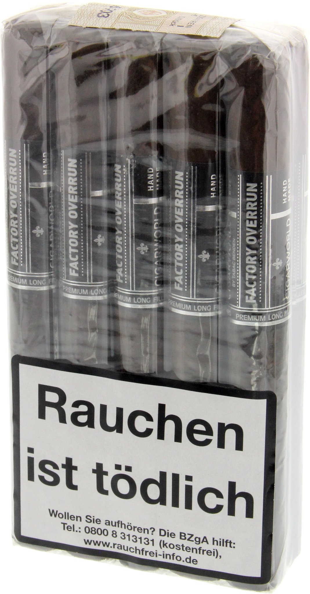 Dominican Santiago Selection Maduro DSS Churchill (mit Factory Overrun Ring) Bundle