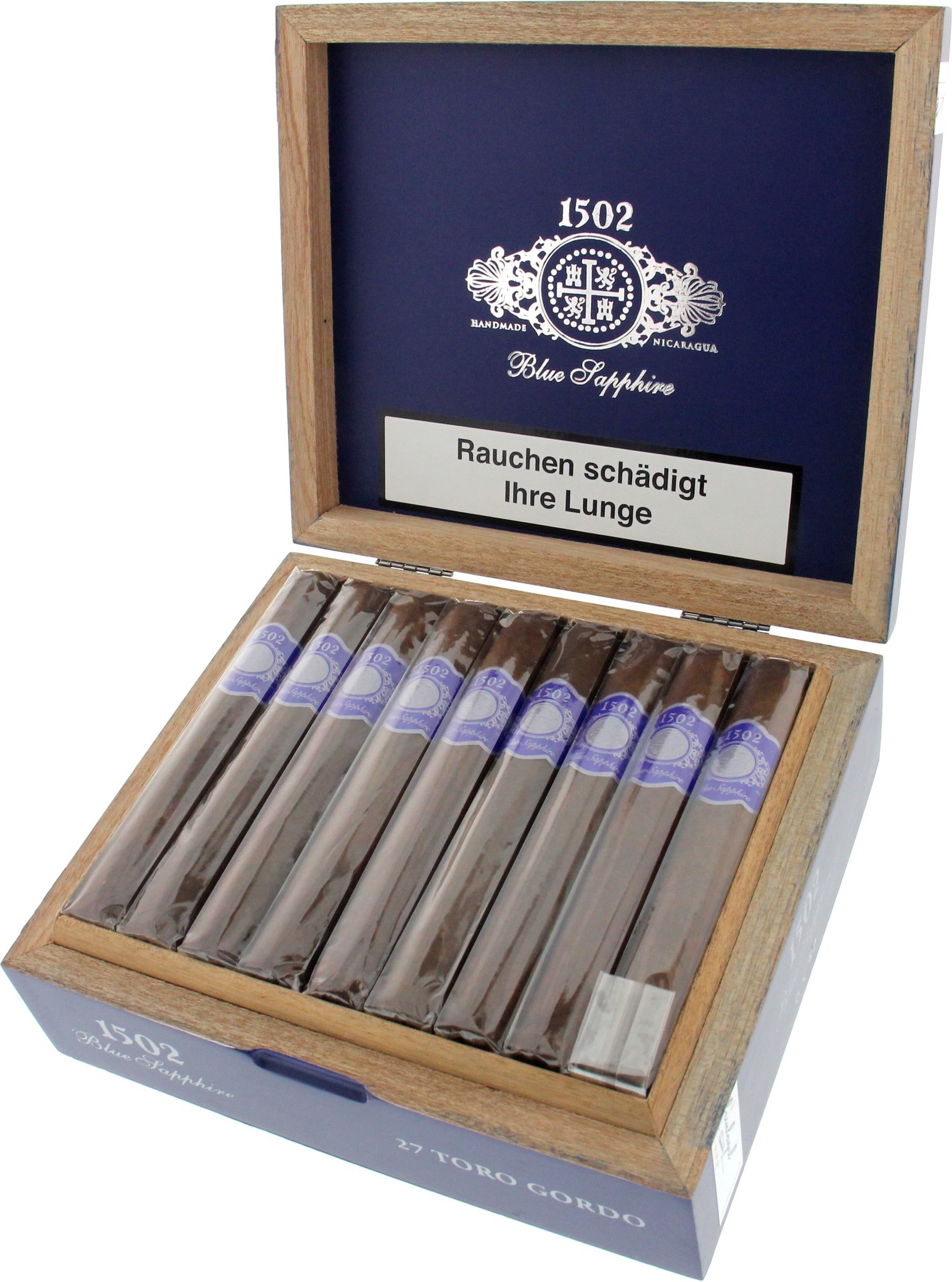 1502 Special Edition Blue Sapphire Toro Gordo Kiste offen
