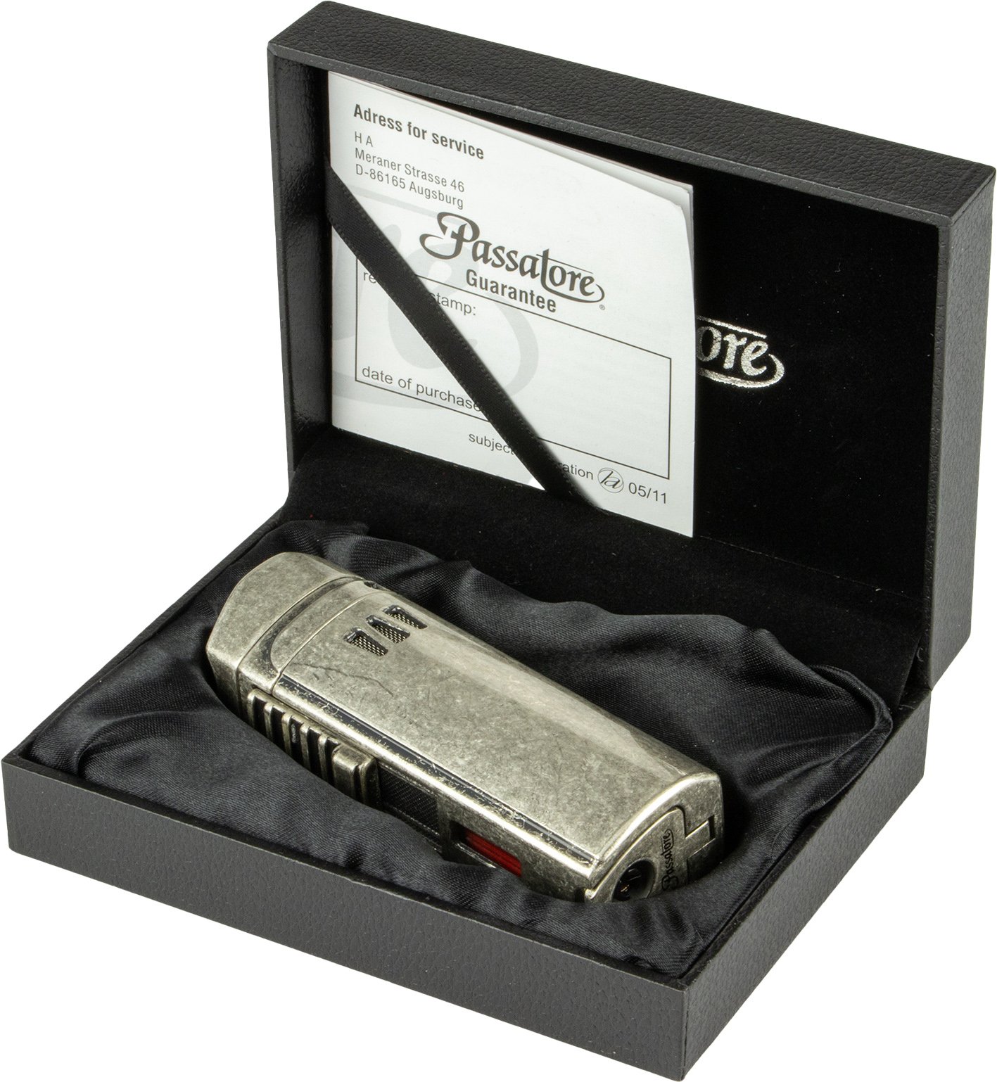 Passatore Jetflame Trinidad antik Design silber (234552) Verpackung