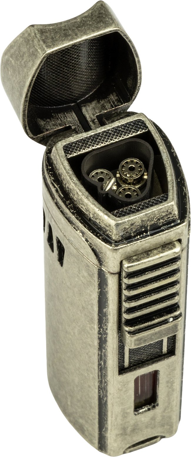 Passatore Jetflame Trinidad antik Design silber (234552) offen