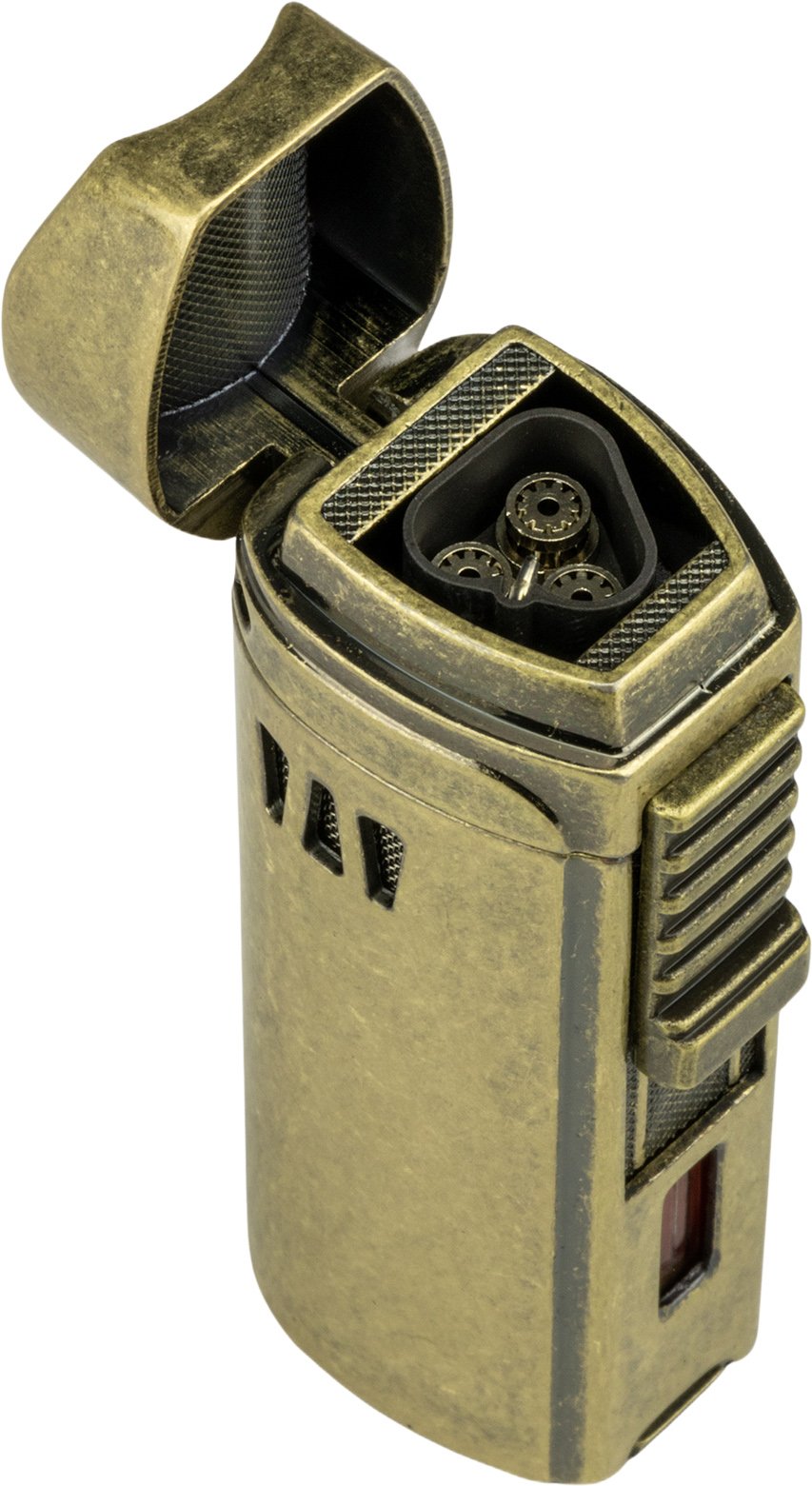 Passatore Jetflame Trinidad antik Design Messing (234553) offen