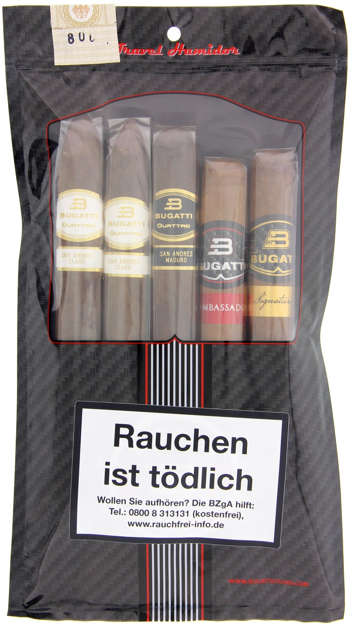 Bugatti 5-Pack Probierpackung mit 5 Zigarren