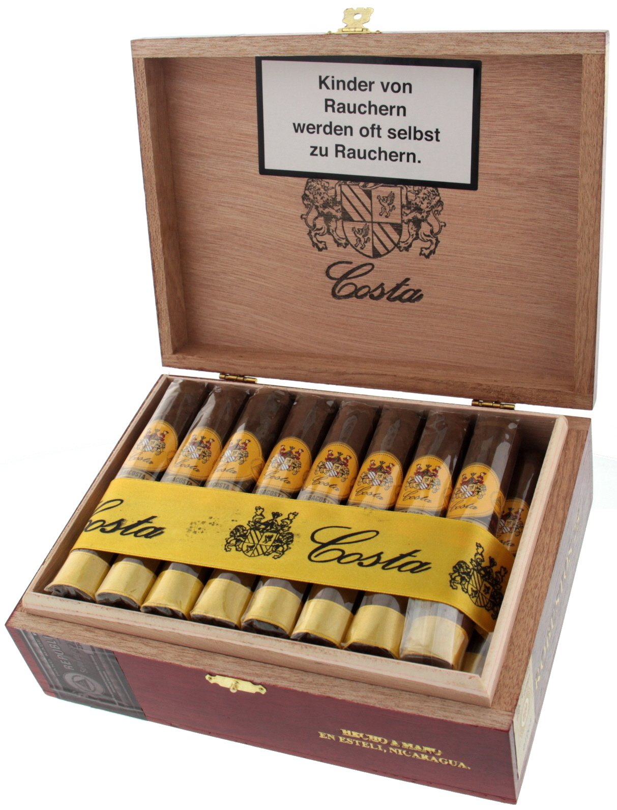 Costa Cigars Robusto Kiste offen