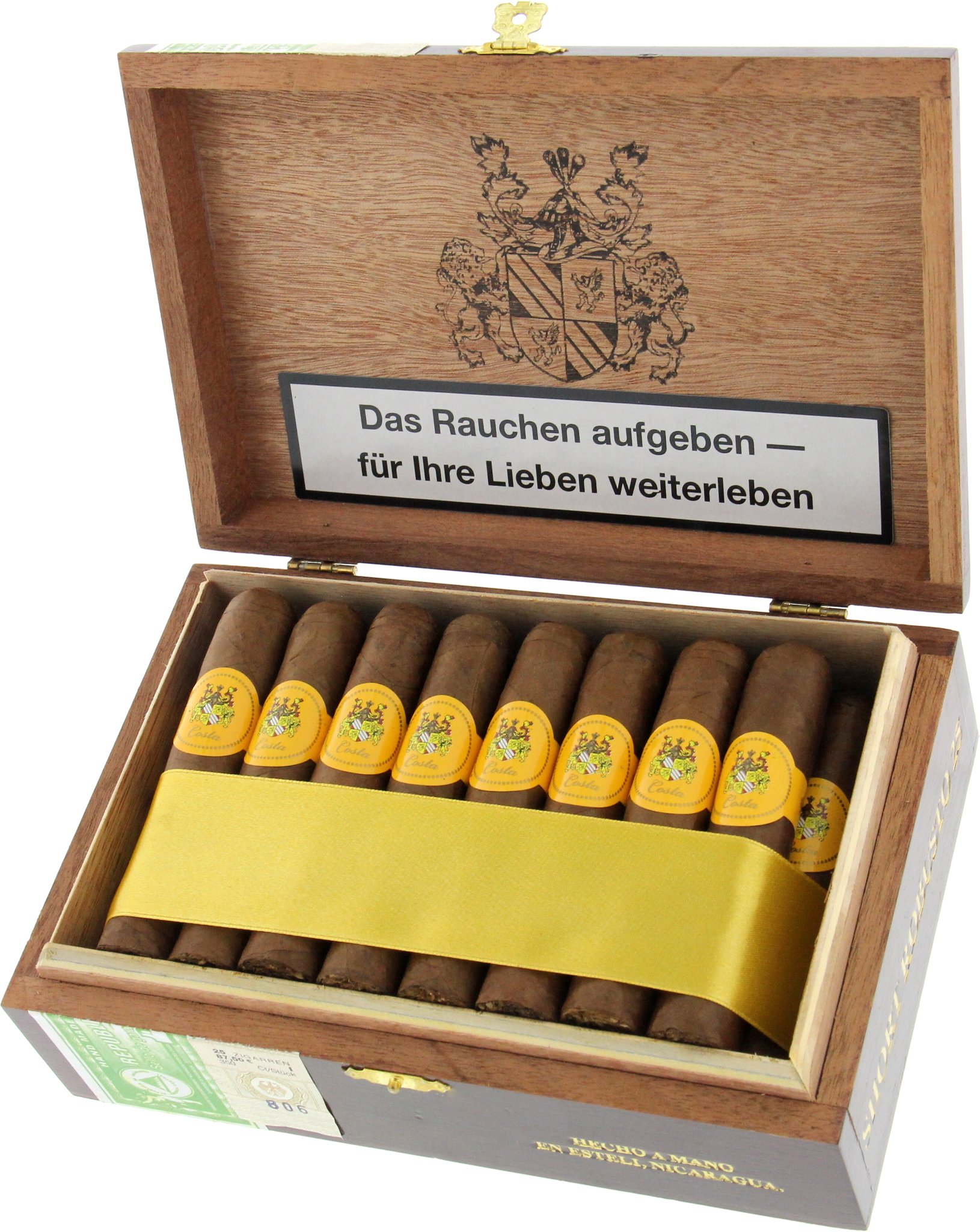 Costa Cigars Short Robusto Kiste offen