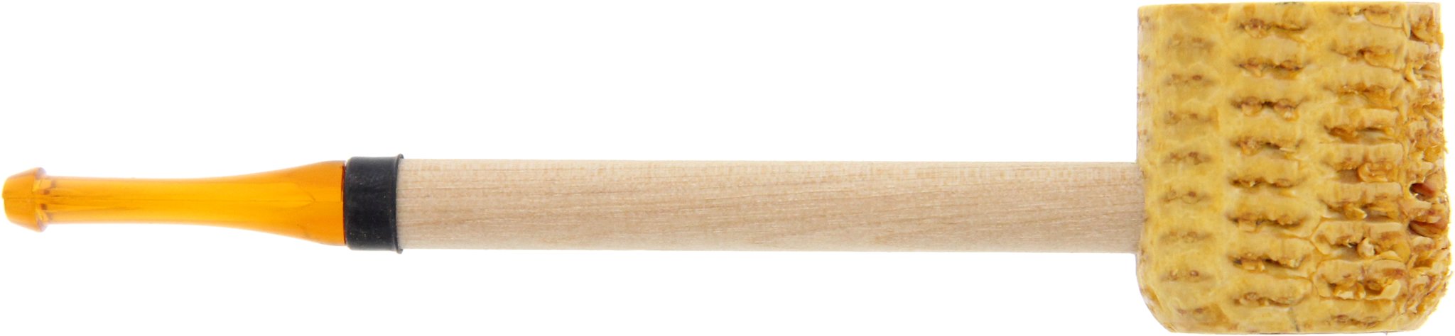 Missouri Meerschaum Corn Cob Short Stop yellow (ohne Filter) Bild 2
