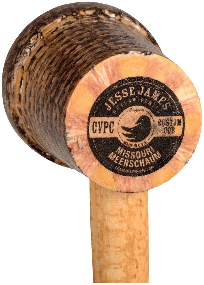 Missouri Meerschaum Corn Cob Jesse James (ohne Filter) Kopf Detail