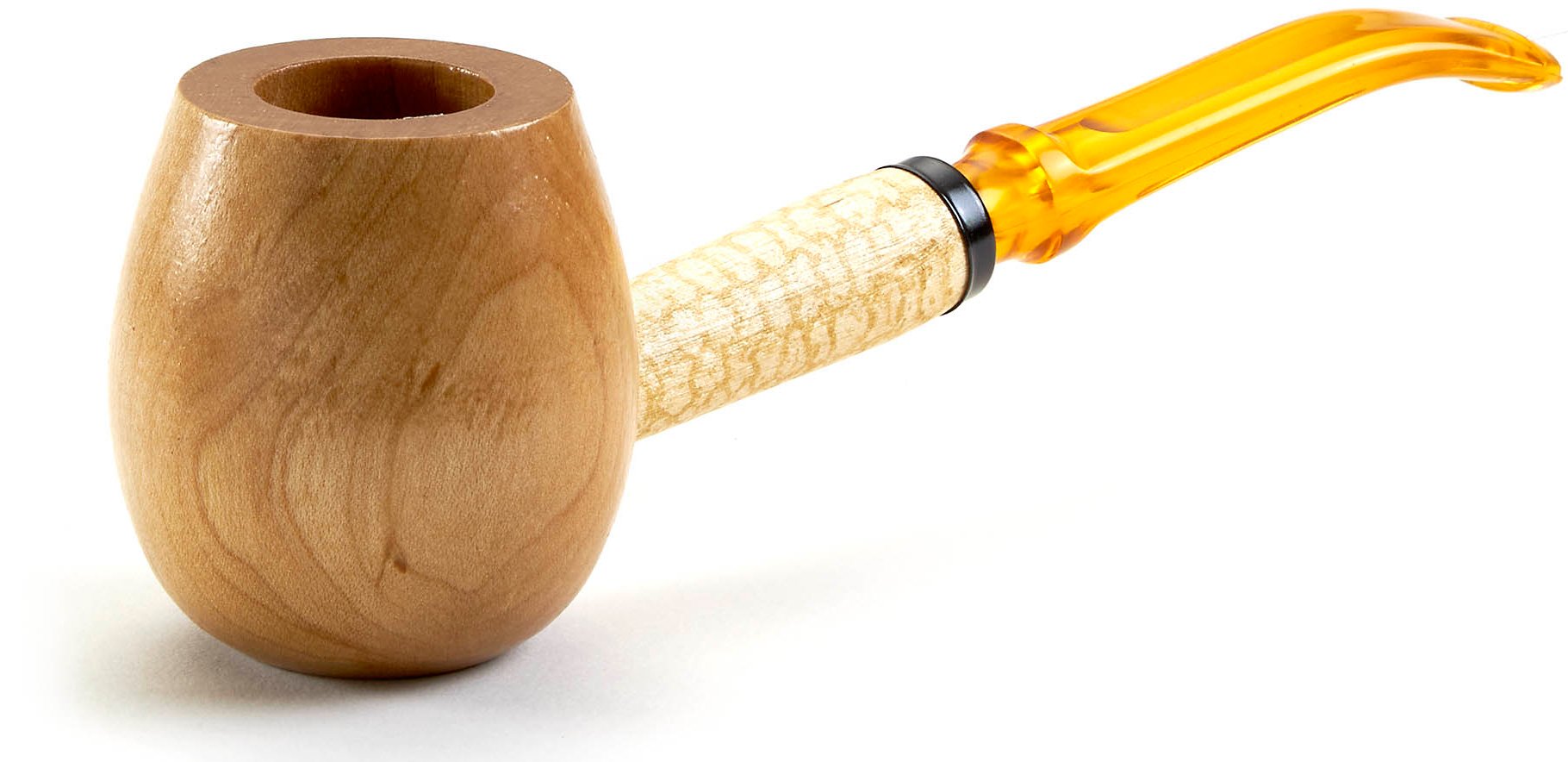 Missouri Meerschaum Hardwood Apple Diplomat BENT Maple (mit Filter)