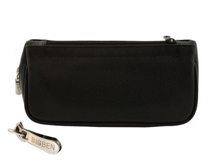 Big Ben Pfeifentasche Kombibeutel für 1 Pfeife Leder schwarz (745001010) Detailbild