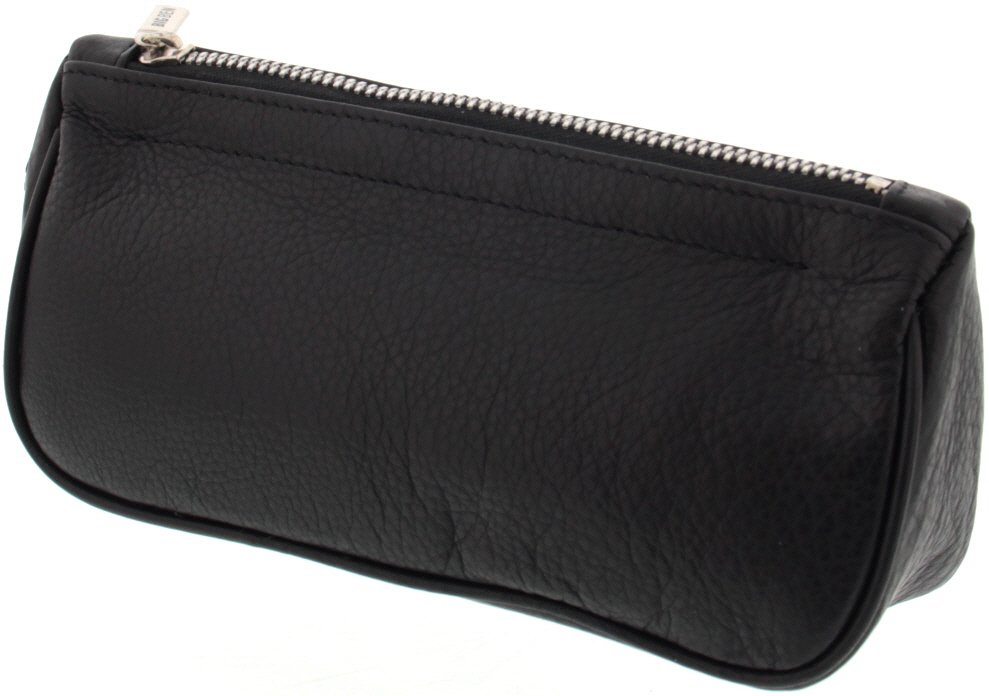 Big Ben Pfeifentasche Kombibeutel für 1 Pfeife Leder schwarz (745001010)