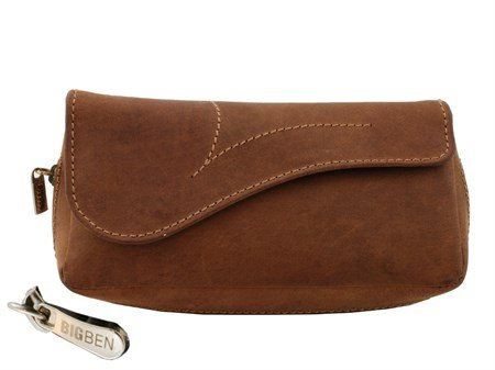 Big Ben Pfeifentasche Kombibeutel für 2 Pfeifen Leder braun Variante 2 (745002500)
