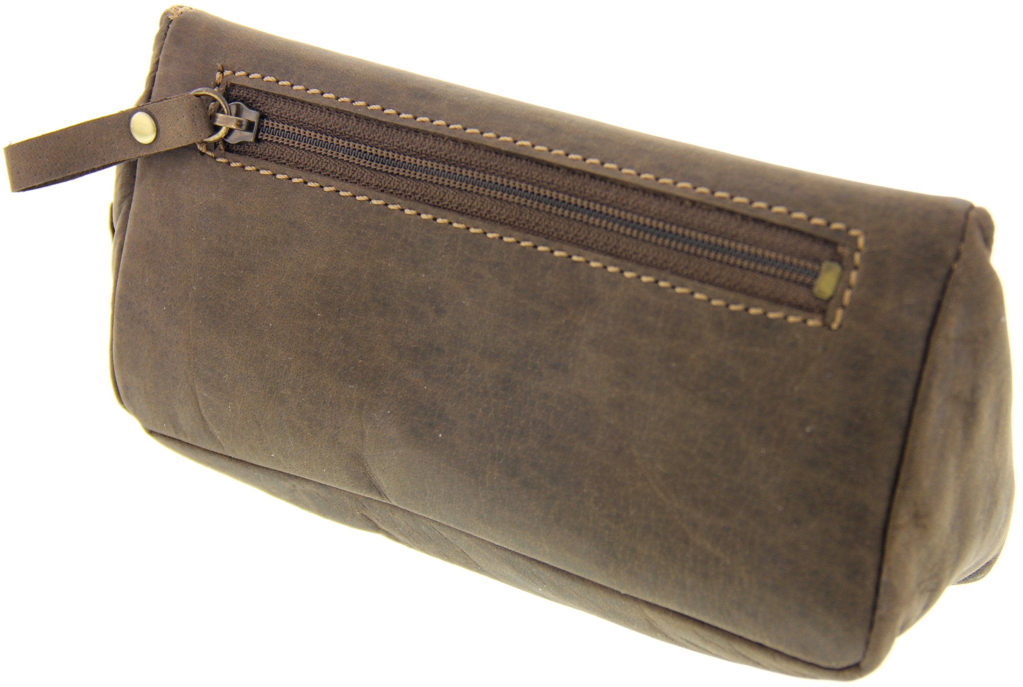 Big Ben Pfeifentasche Kombibeutel für 1 Pfeife Leder braun (74590020) Rückseite