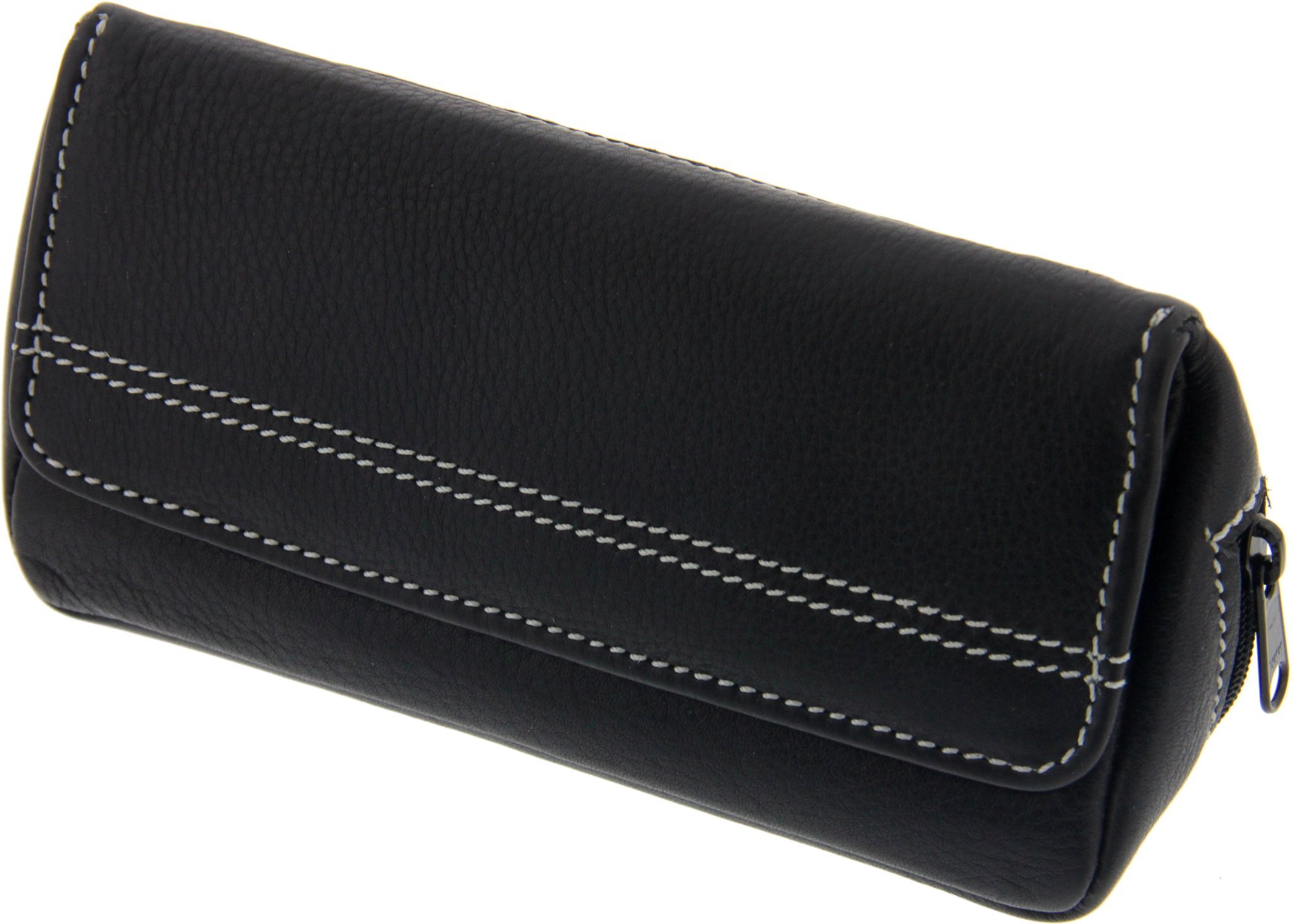 Big Ben Pfeifentasche Kombibeutel für 1 Pfeife Leder schwarz