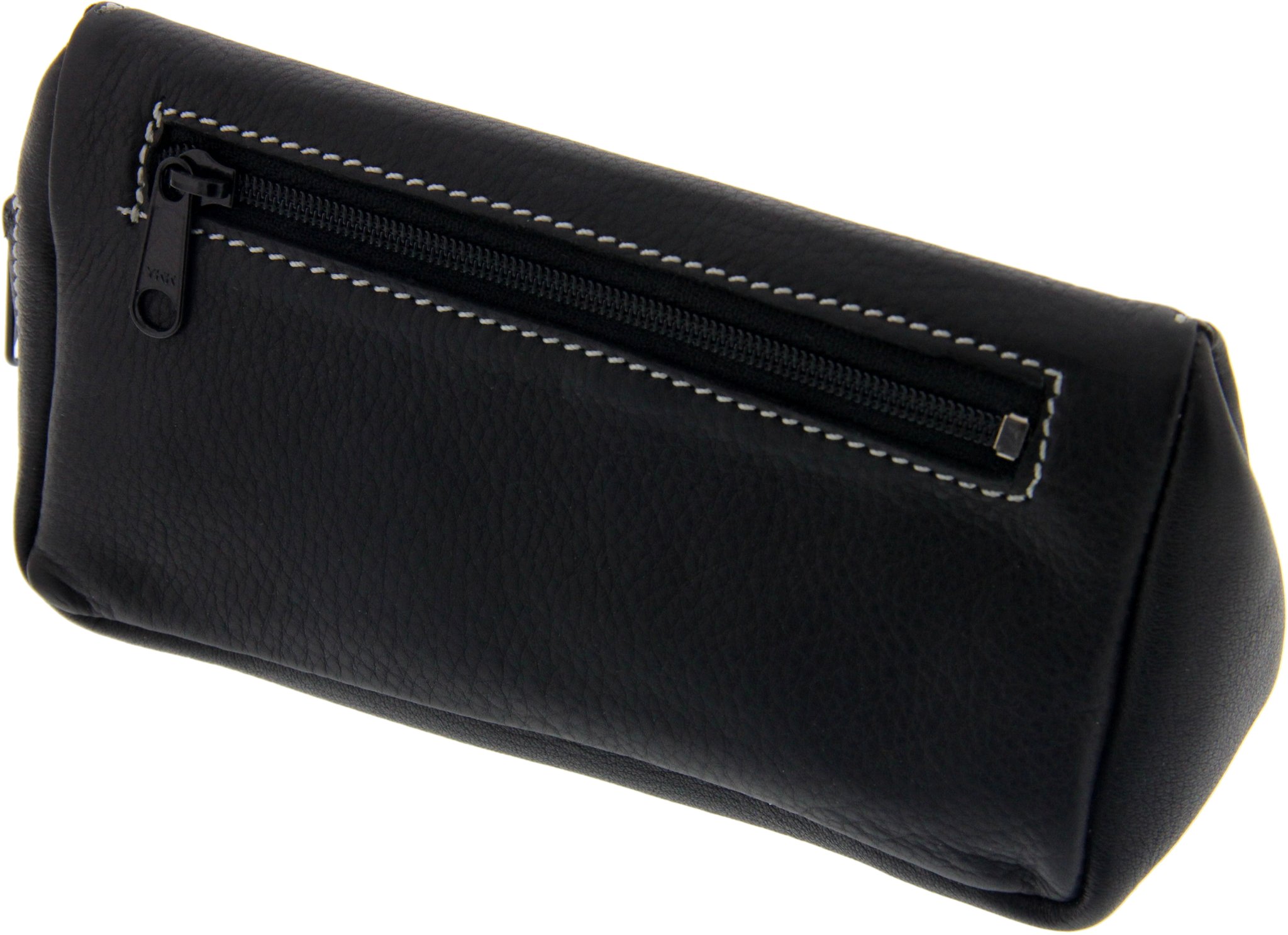 Big Ben Pfeifentasche Kombibeutel für 1 Pfeife Leder schwarz Rückseite