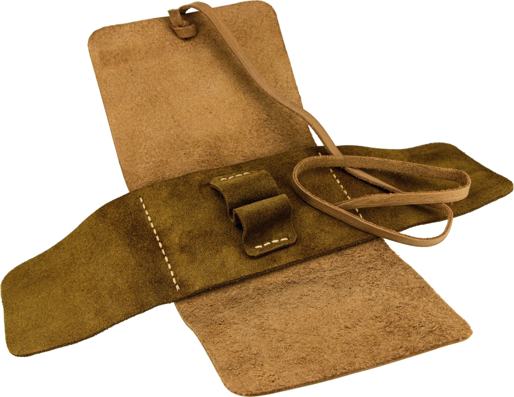 2 Pfeifen Leder braun klein (620100020) offen