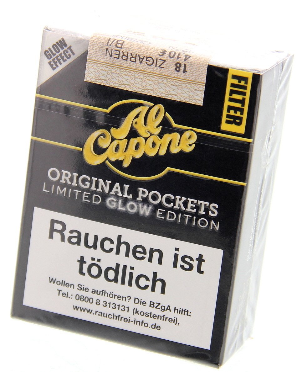 Al Capone Pockets Original Filter 18 Limited Glow Edition Detailansicht