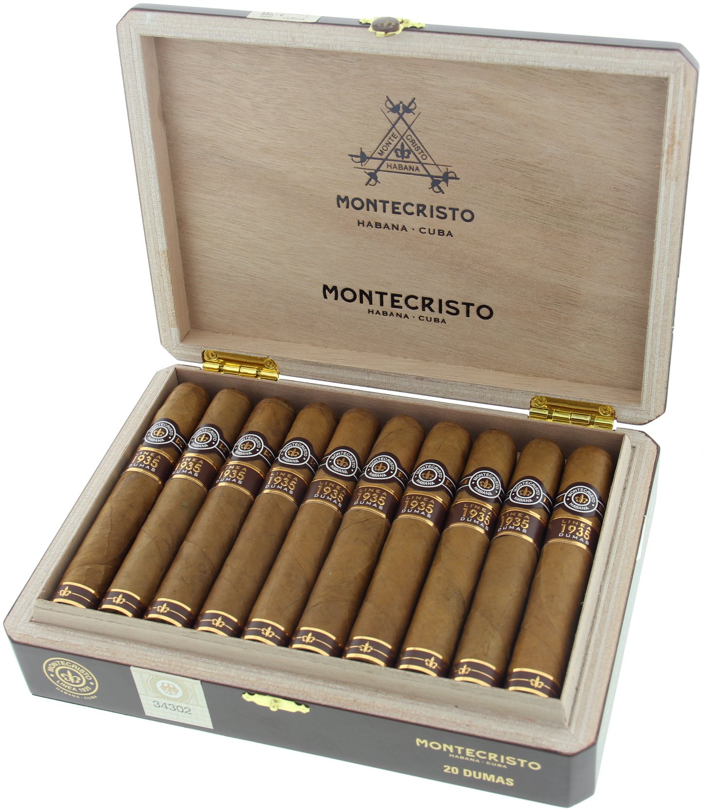 Montecristo Linea 1935 Dumas Kiste offen