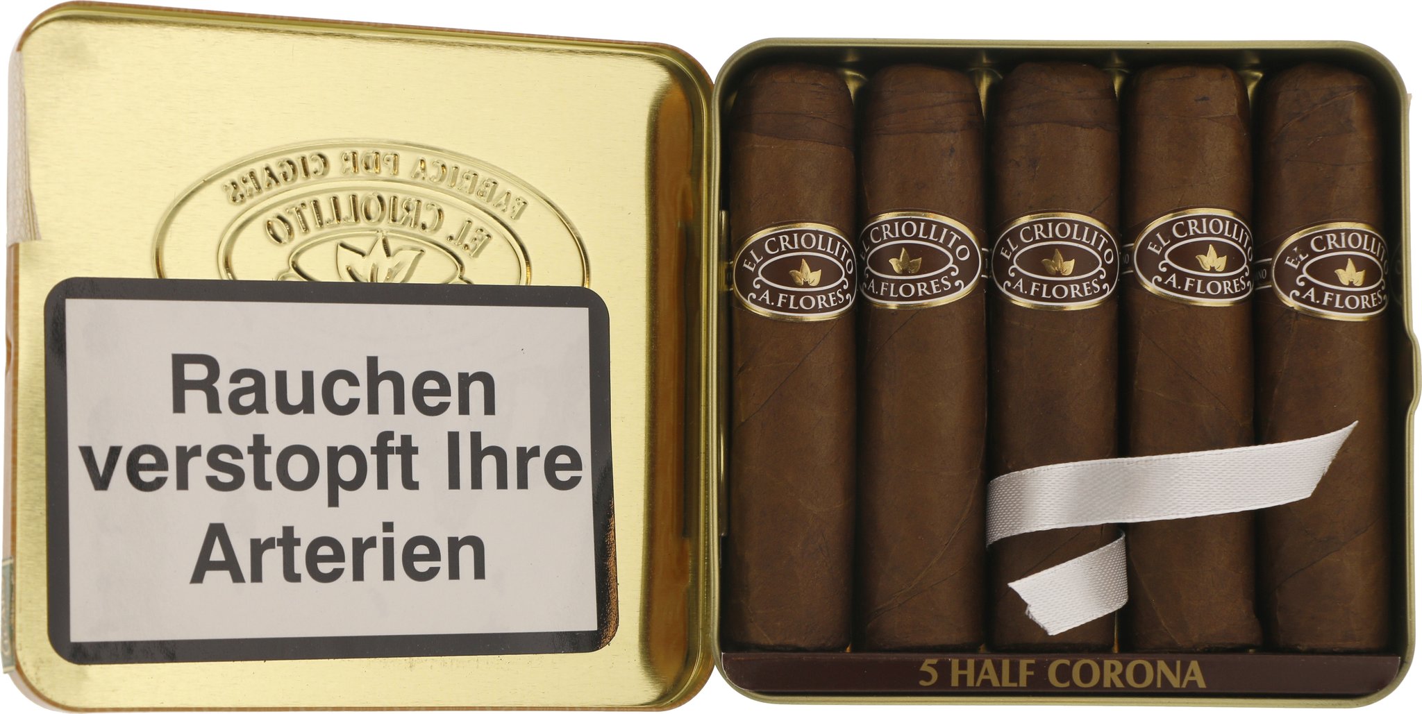 PDR Abe Flores El Criollito Half Corona (Blechdose) Dose offen