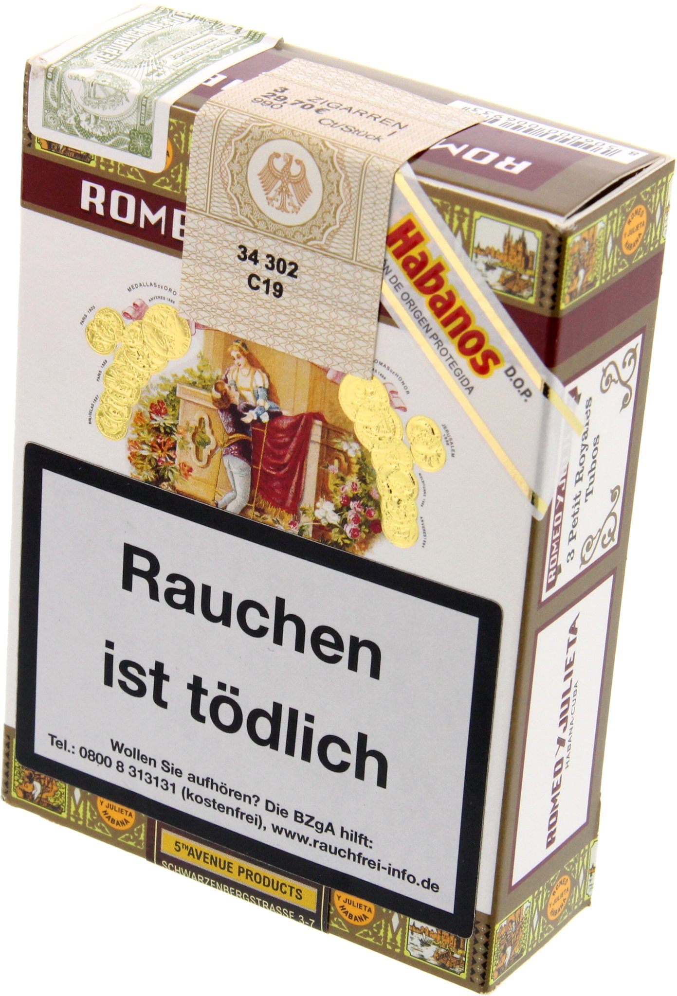 Romeo y Julieta Petit Royales Tubos 3er