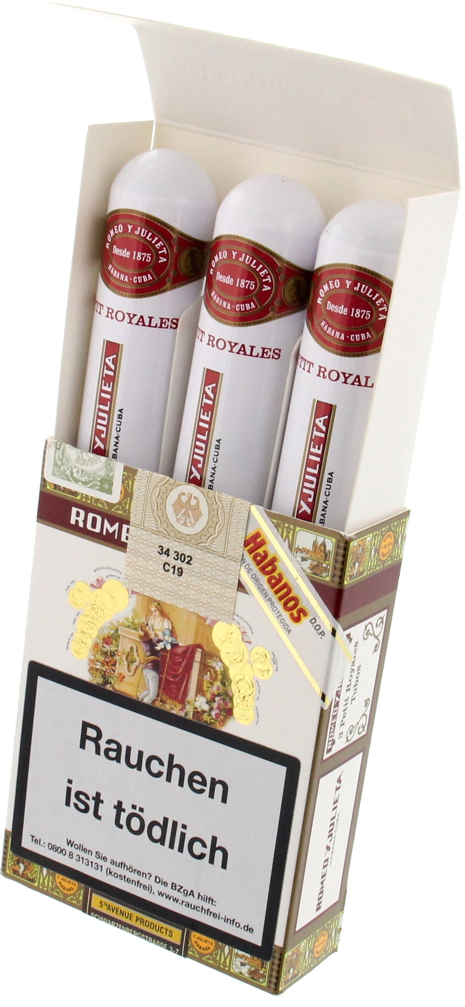 Romeo y Julieta Petit Royales Tubos 3er offen