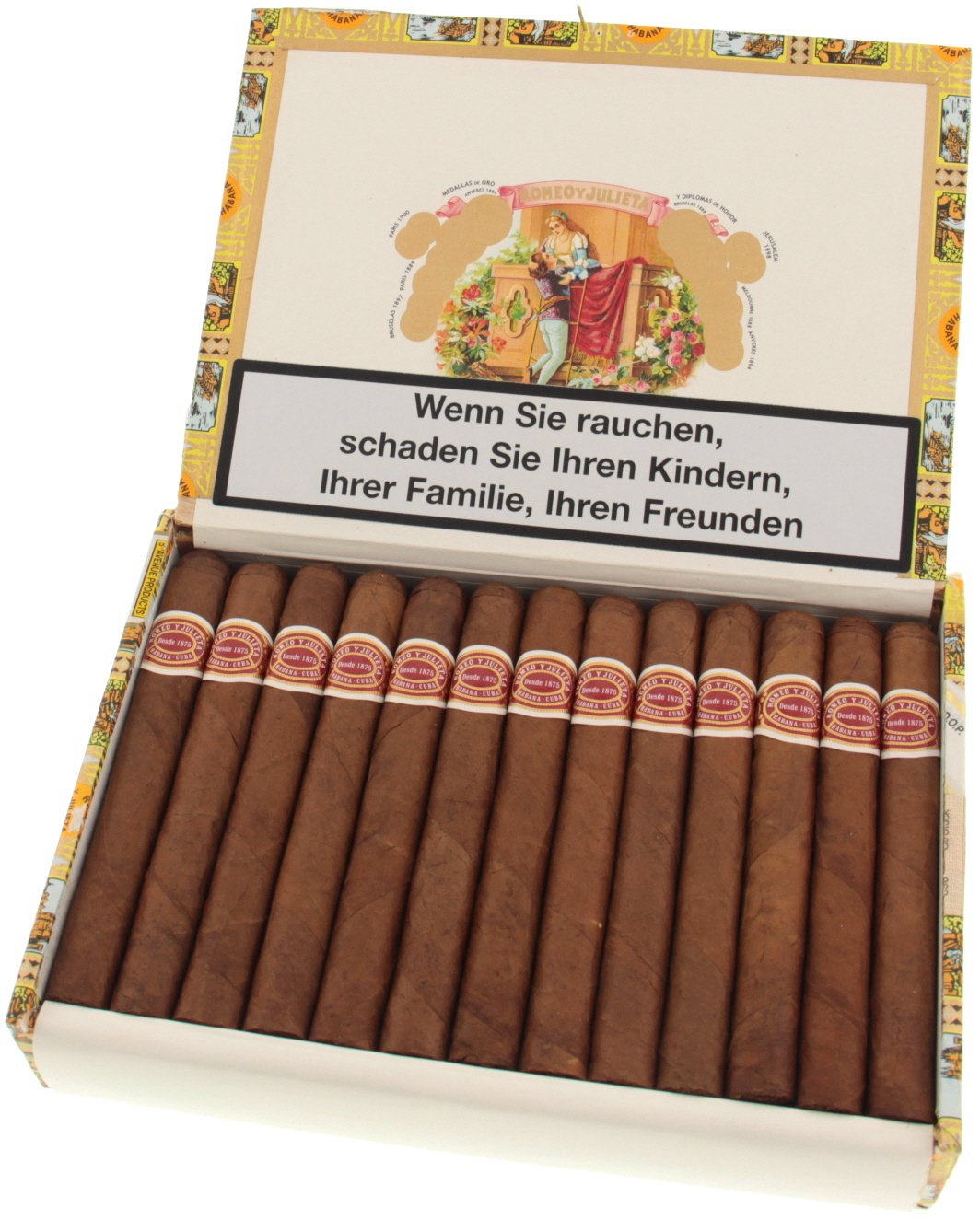 Romeo y Julieta Sport Largos 25er Kiste offen